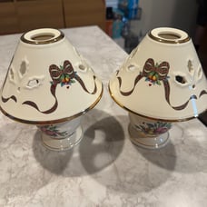 Lenox Holiday Tartan Tea Light Lamps