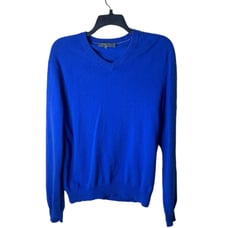 Vintage QI New York 100% Cashmere Sweater Men's Size XL Long Sleeves V-Neck Top