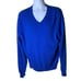 Vintage QI New York 100% Cashmere Sweater Men's Size XL Long Sleeves V-Neck Top