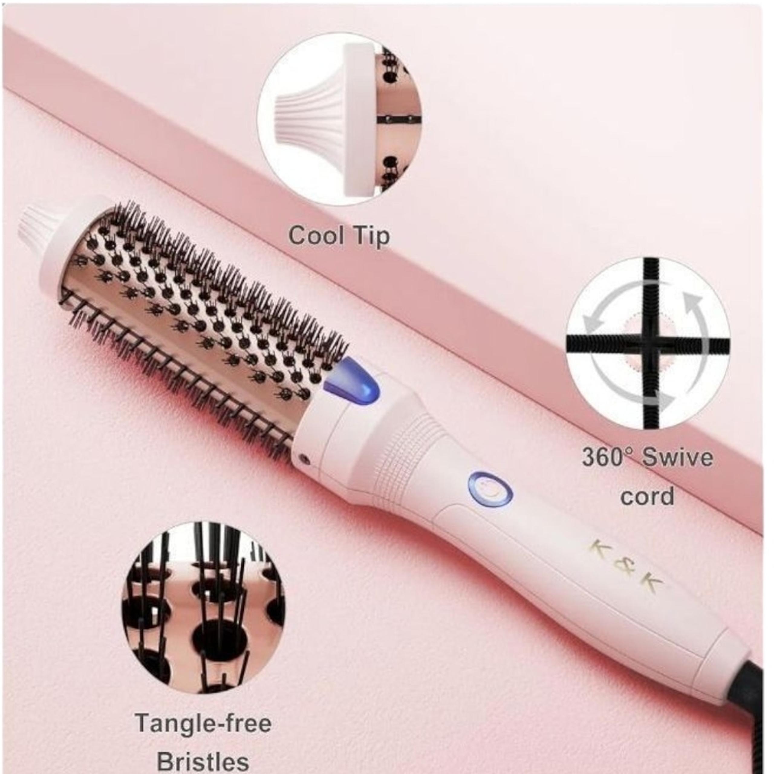 Amazon White and Blue Hair Styling Tool for Effortless Precision