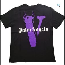 Vlone x Palm Angels Short Sleeve Printed Unisex Tee sz Medium