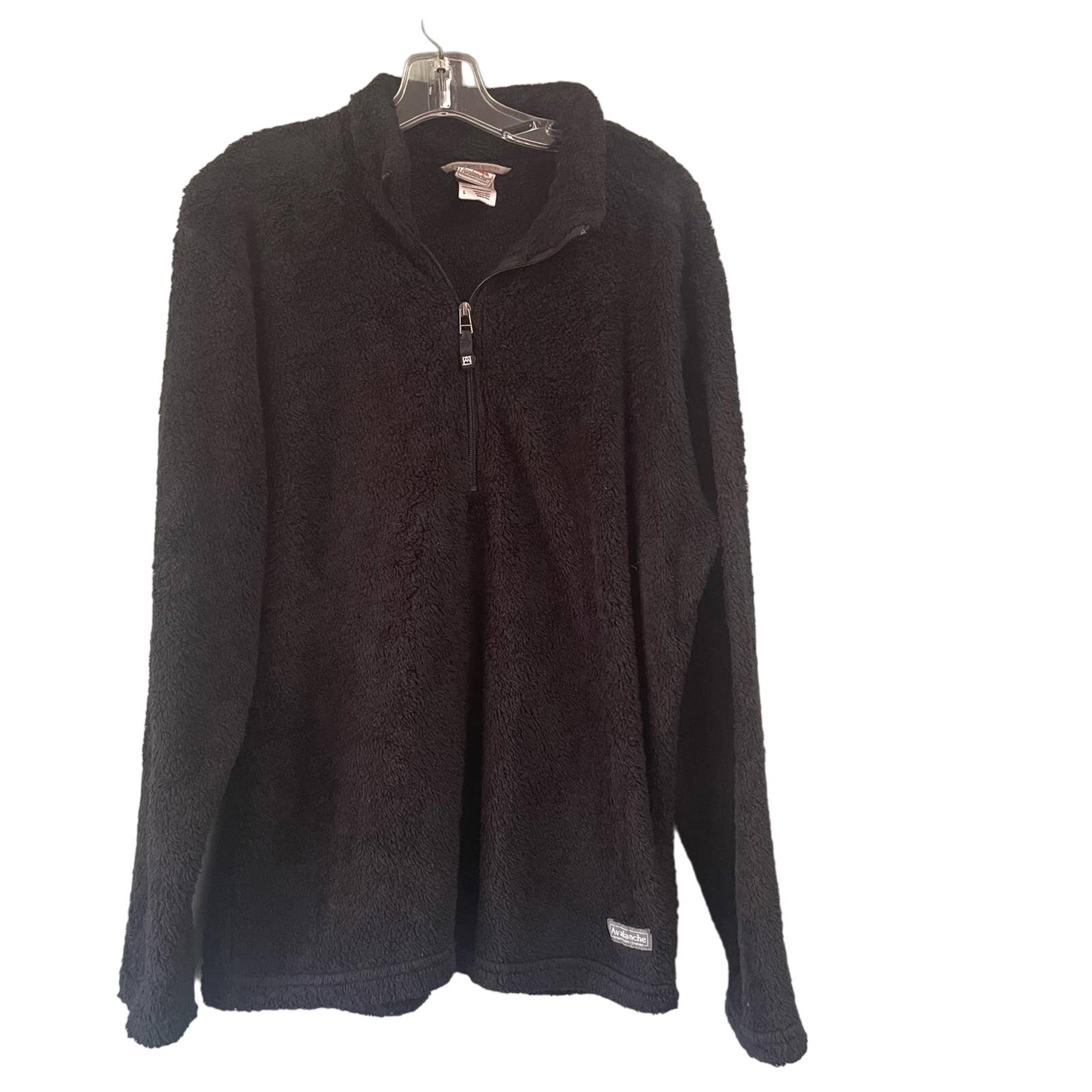 Avalanche Women's Black Jacket Fleece Full Zip Size Large