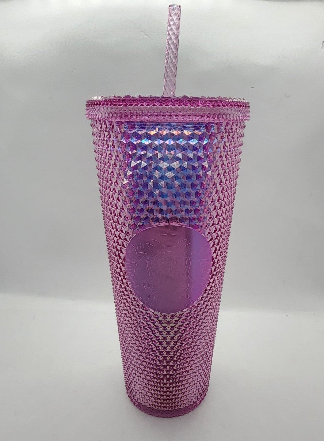 Walt Disney World 50th Anniversary Geometric Starbucks Tumbler with Straw – Pink
