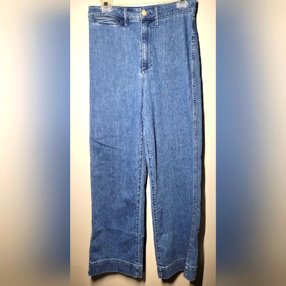 Madewell slim emmett wide leg jean Size 28
