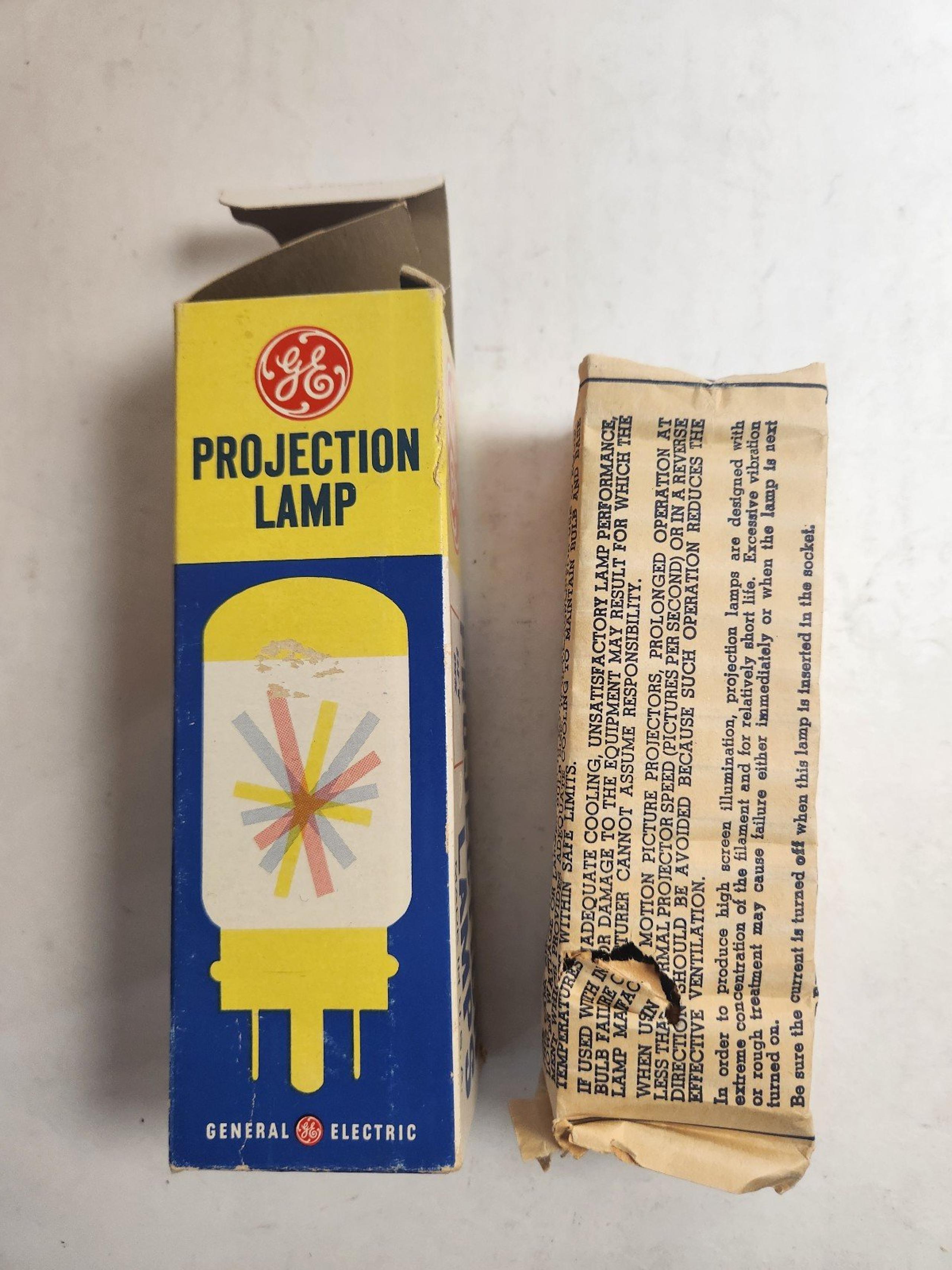 GE Projector Lamp DFD 1000 Watts 120v Movie or Still Projectors (NEW OLD STOCK)