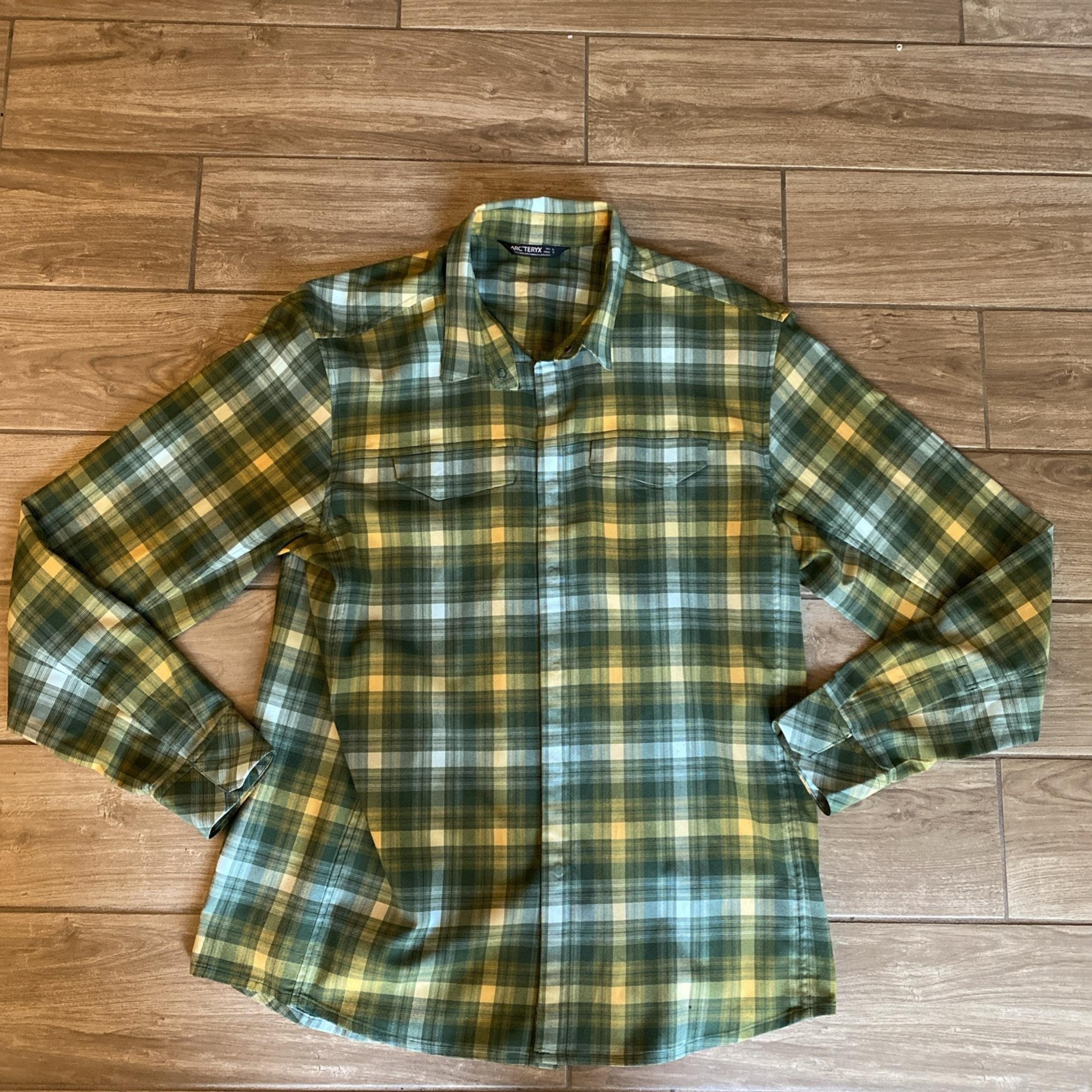 Arc'teryx Shirt Mens Snap Button Up Long Sleeve Size XL
