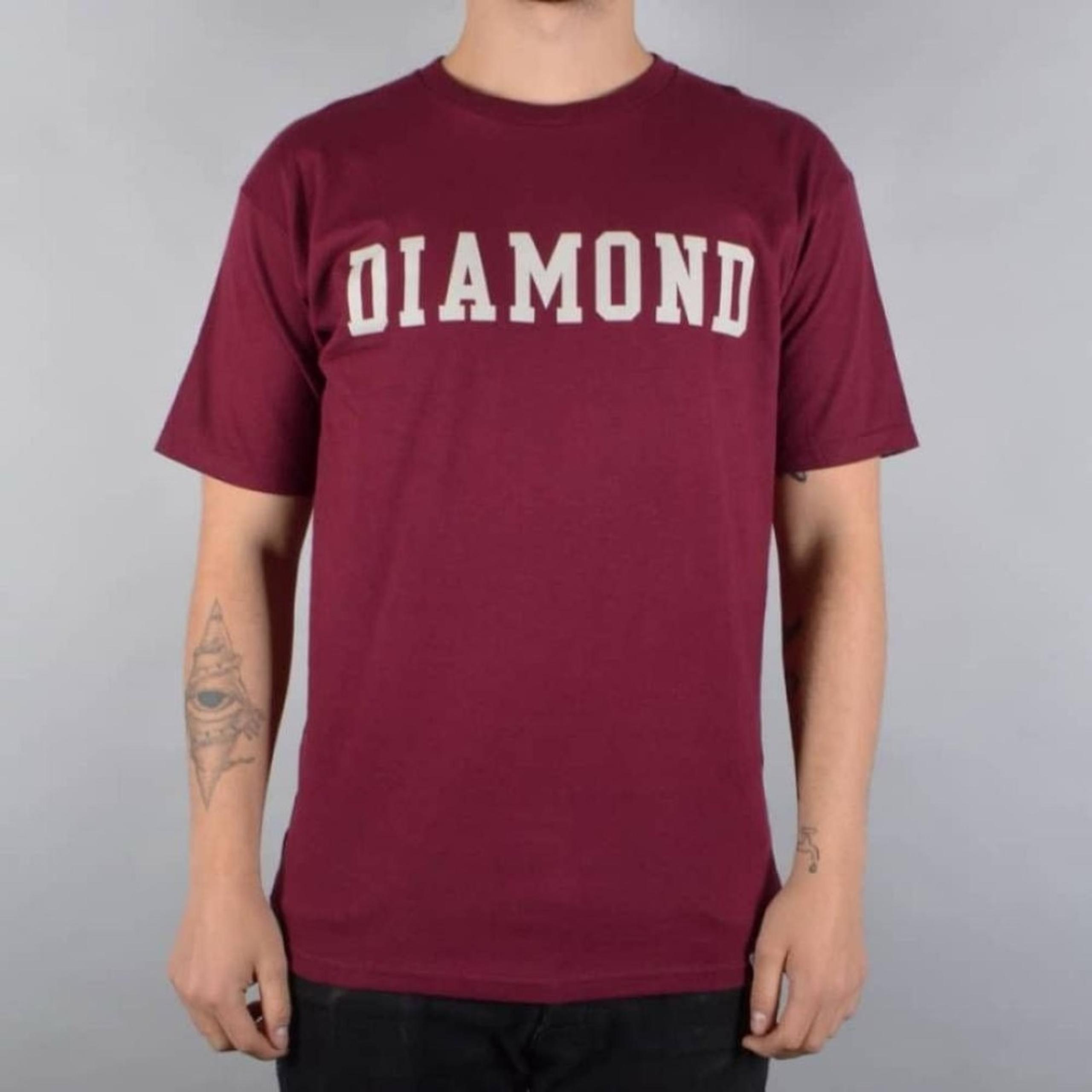 Diamond Supple Co Block Skate Shirt Burgundy Large