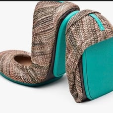 Tieks Mojave Ballet Flats Shoes Women's Size 9 Woven EUC