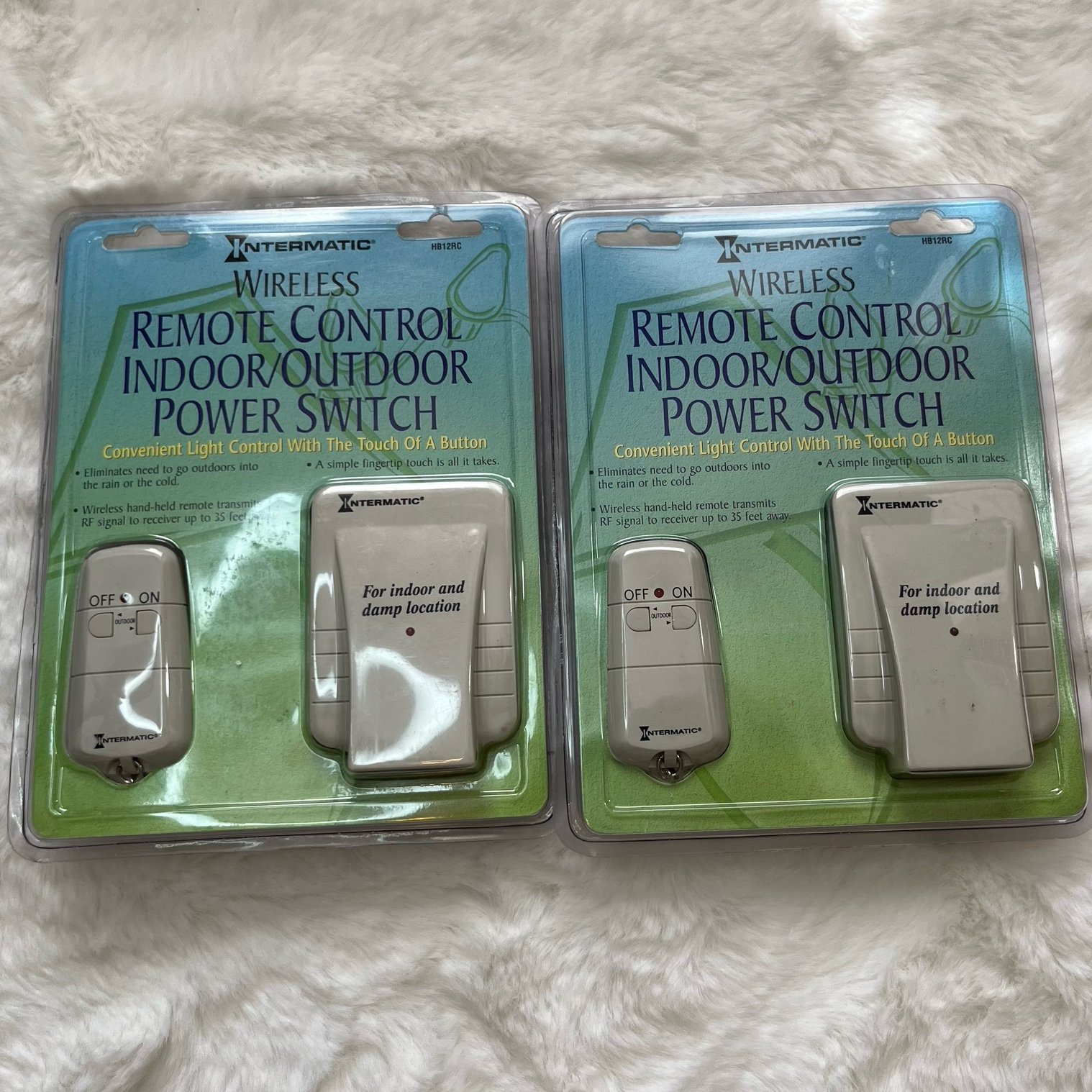 2 Pack of Vintage Intermatic HB12RC Wireless Remote Control Power Switch NEW