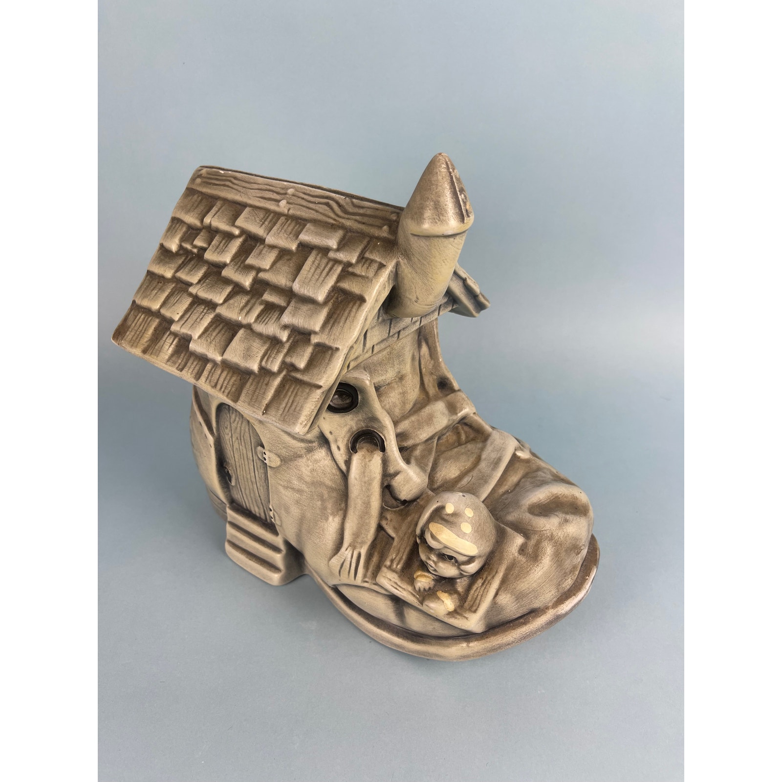 Twin Winton Cookie Jar Old Woman Who Lived In A Shoe Vintage