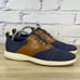 Cole Haan Grand Tour Knit Marine Blue Tan Oxford Shoes Men's 8.5 Casual Lace Up