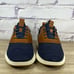 Cole Haan Grand Tour Knit Marine Blue Tan Oxford Shoes Men's 8.5 Casual Lace Up