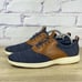 Cole Haan Grand Tour Knit Marine Blue Tan Oxford Shoes Men's 8.5 Casual Lace Up