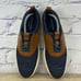Cole Haan Grand Tour Knit Marine Blue Tan Oxford Shoes Men's 8.5 Casual Lace Up