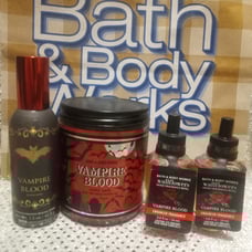 4 Bath & Body Works Vampire Blood Candle Wallflowers Room Spray Halloween