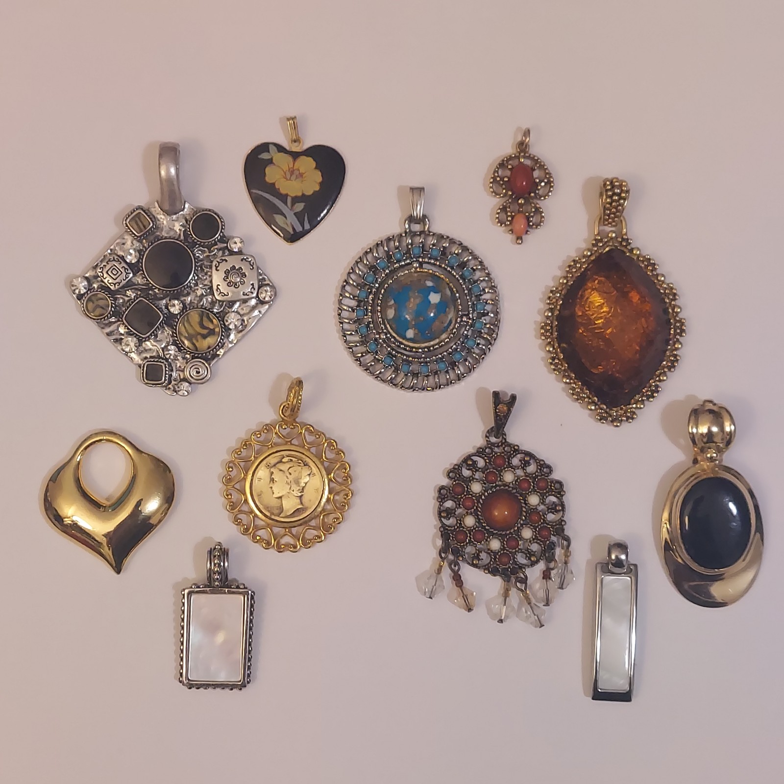Mixed Lot of Vintage and Modern Designer and Branded Pendants and More