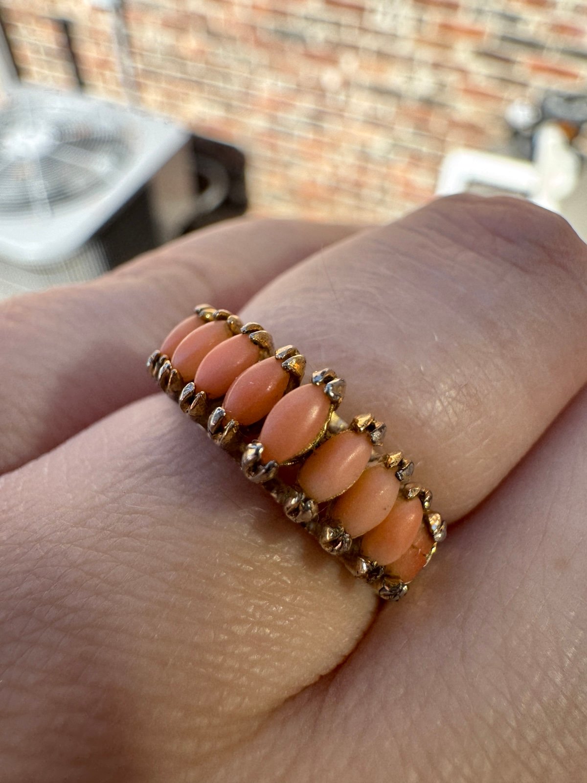 Coral Ring Size 8
