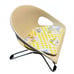 Vintage retro Cosco child booster seats from 1970's Sunflower Yellow Plaid Girl