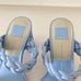 NWT Anthropologie Dolce Vita Play Animal Print Braided Blue Leather Heels Sz 7
