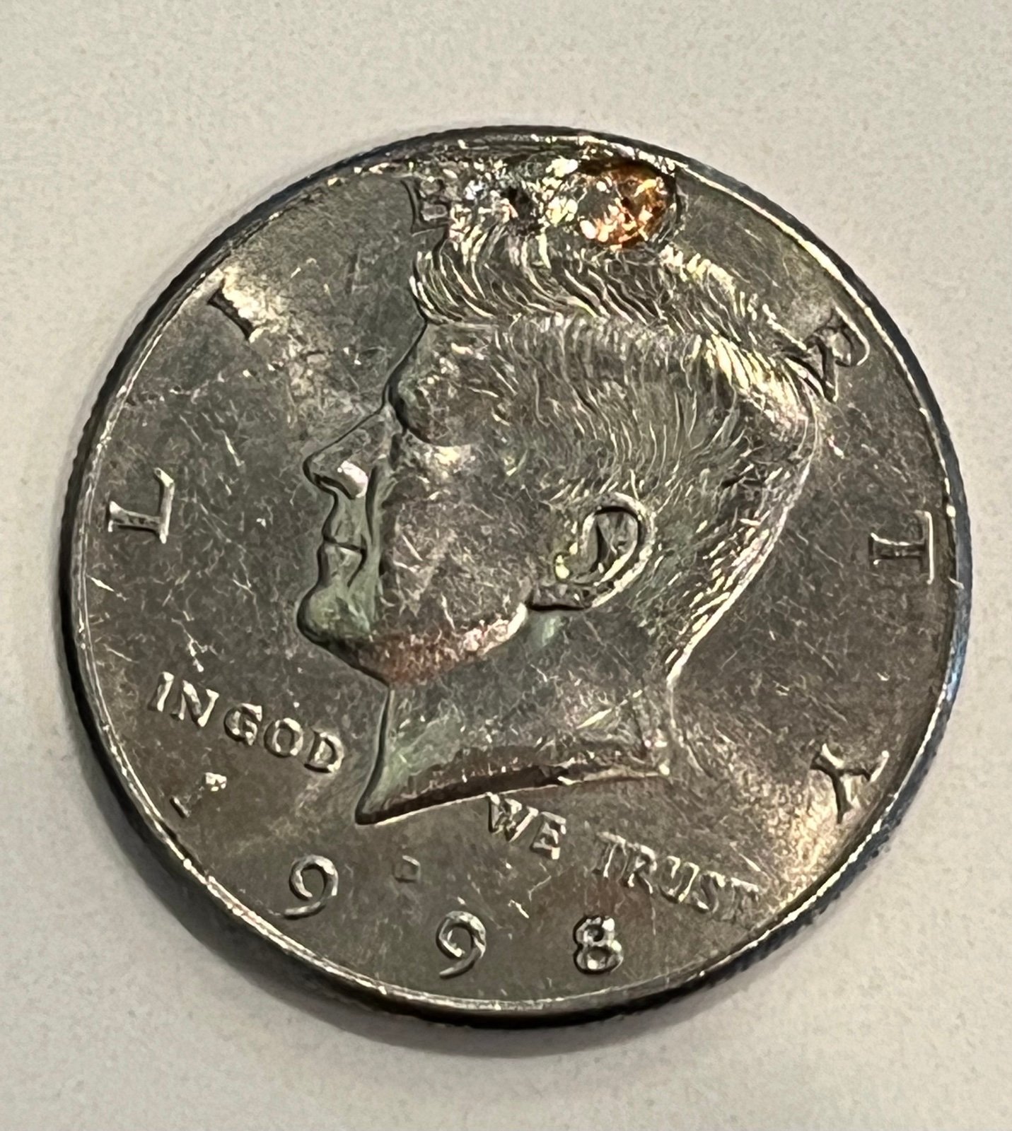 1998 D Kennedy Half Dollar Mint Error lot#360