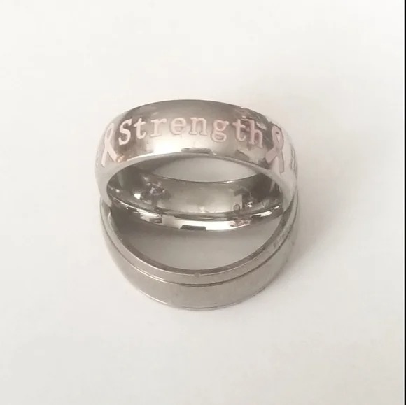 New stainless steel breast cancer band size 7