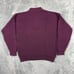 Vintage Eddie Bauer Henley Sweater Mens XLT Maroon Chunky Fisherman Knit Ribbed