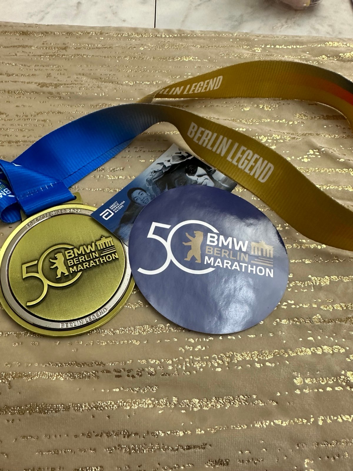 Berlin Marathon finisher medal