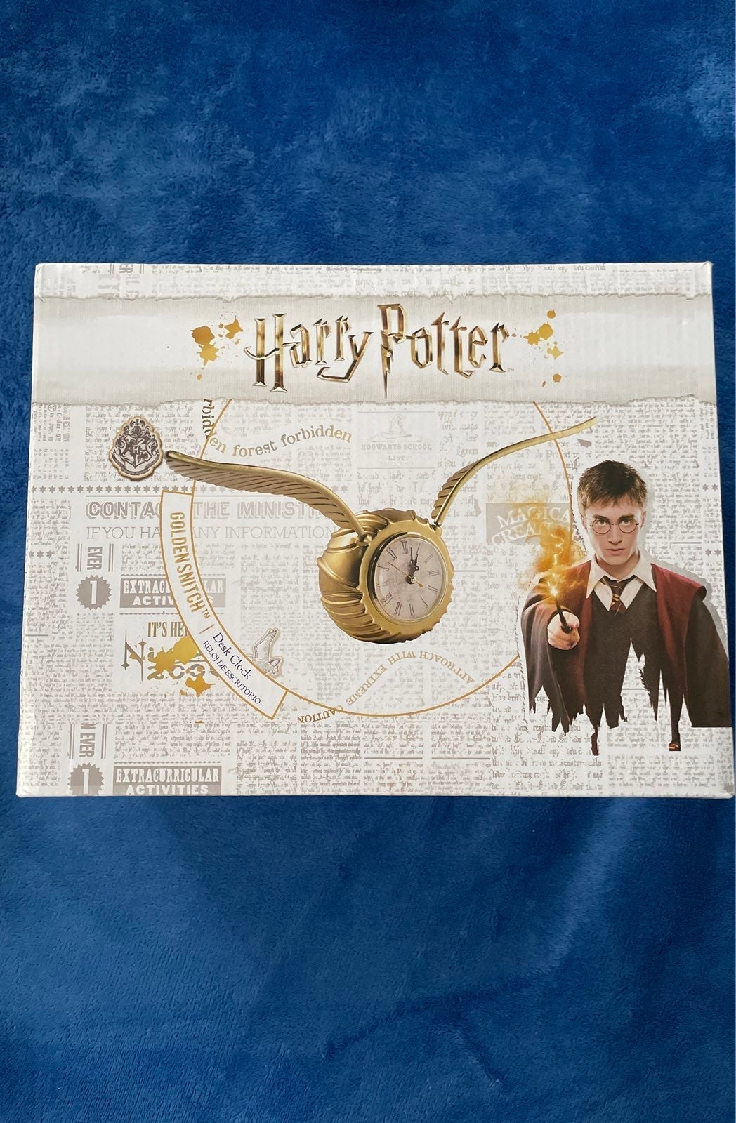 Harry Potter Golden Snitch desk clock