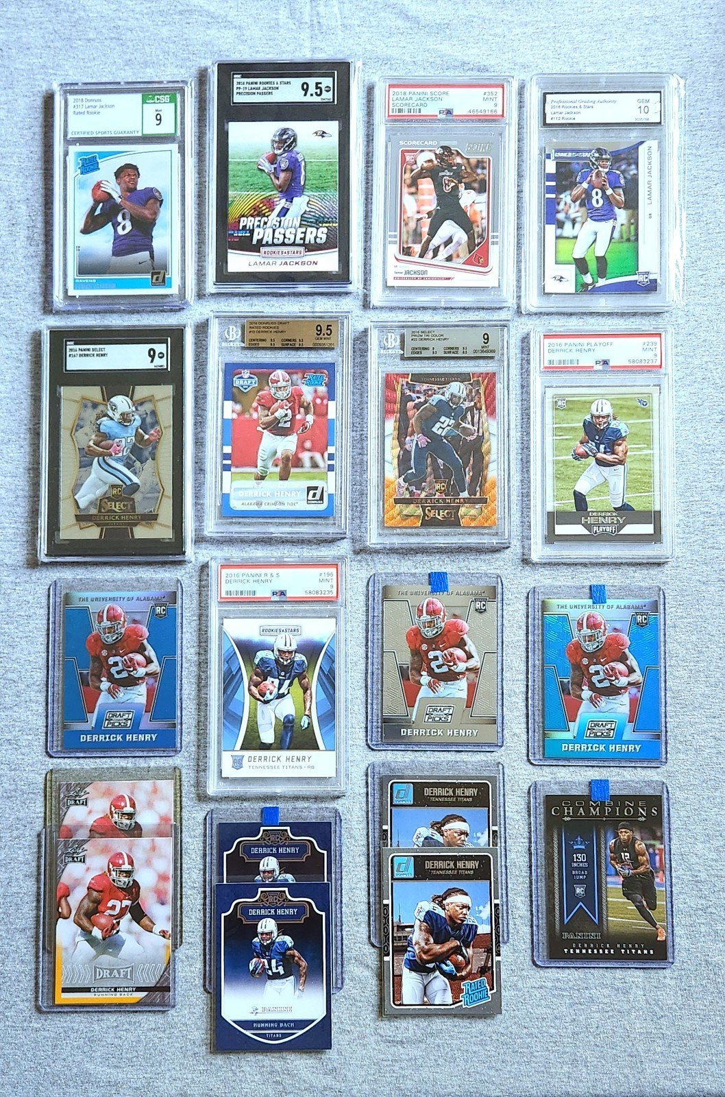 lamar jackson & Derek Henry Rookie Lot.