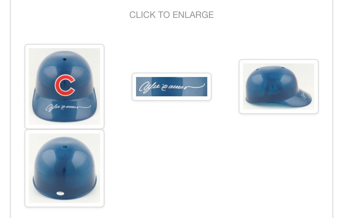 Andre Dawson Chicago Cubs Autographed Batting Helmet