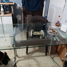 Glass Kitchen table