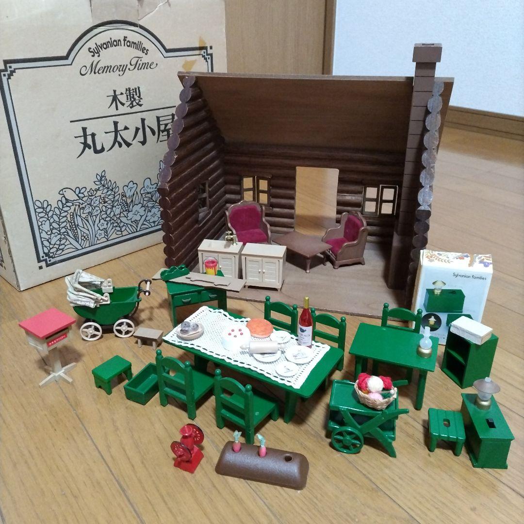 Sylvanian Families Wooden Log Cabin Furniture Set
