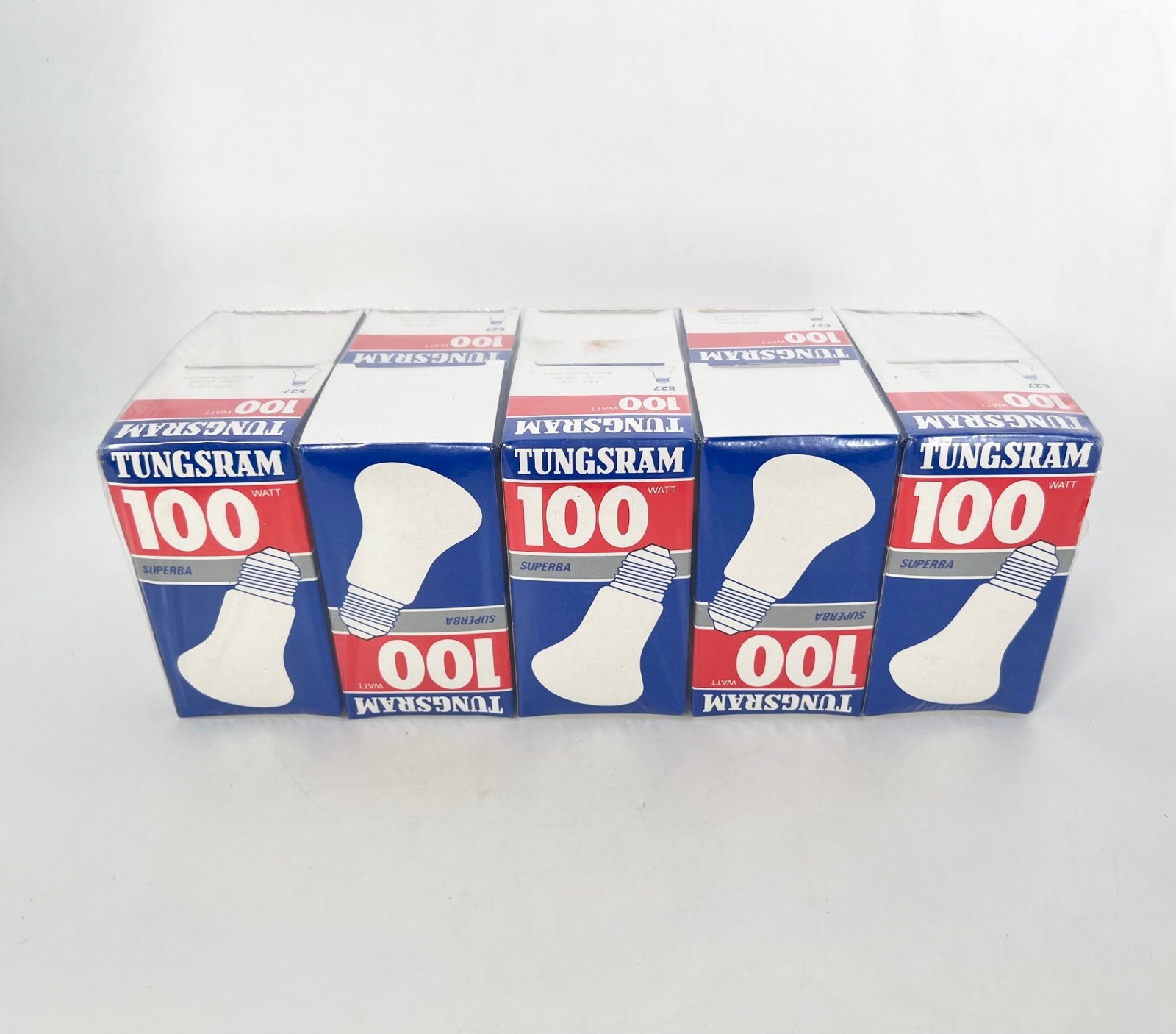 Tungsram Superba Opal 100W E27 Light Bulbs 120v-130v (10-PACK) - SEALED NOS NEW