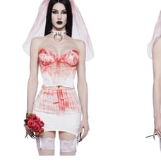 Bloody bride entire costume set