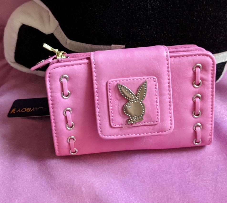 Fat pink playboy wallet