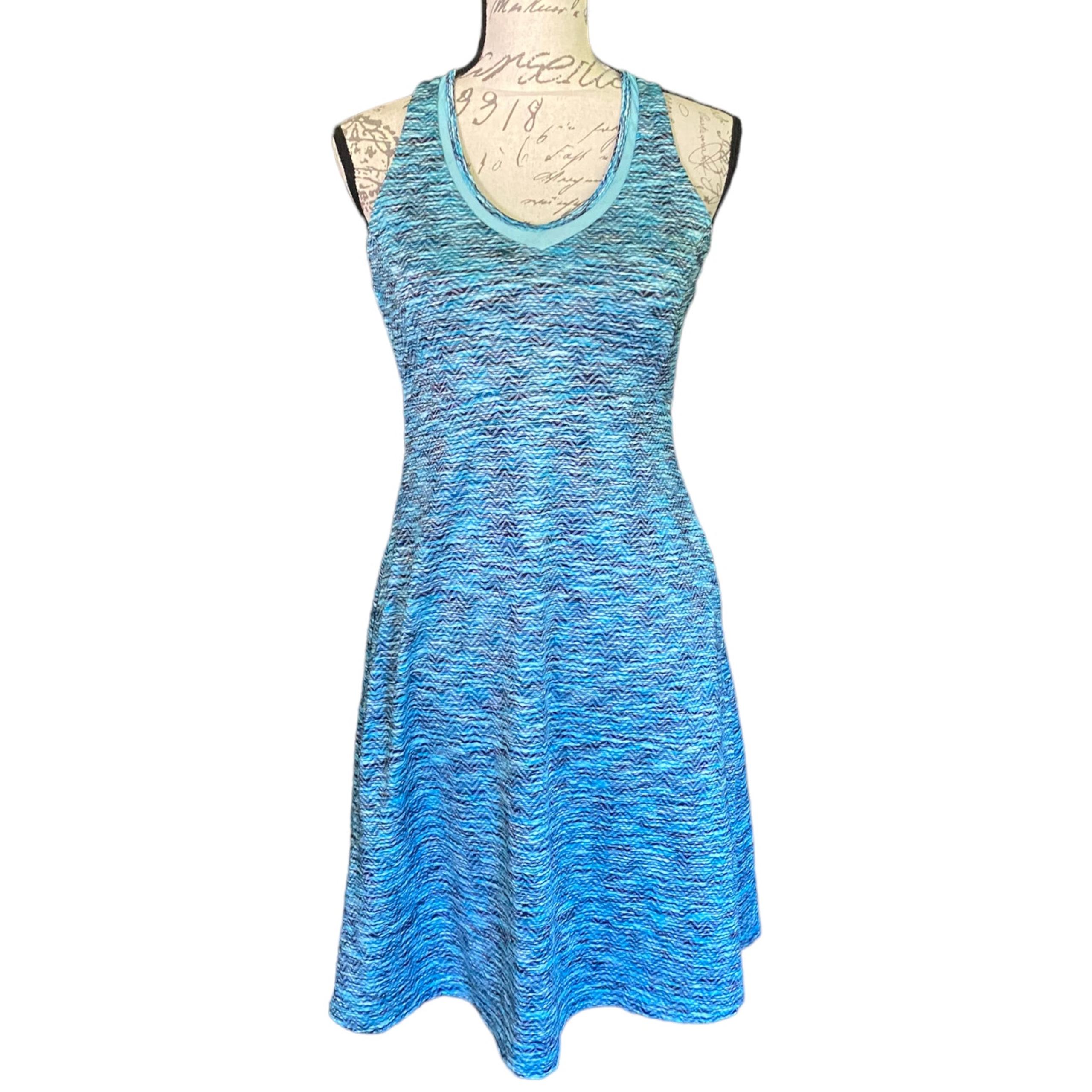 MPG Blue Sports Performance Tank Dress Size Small EUC