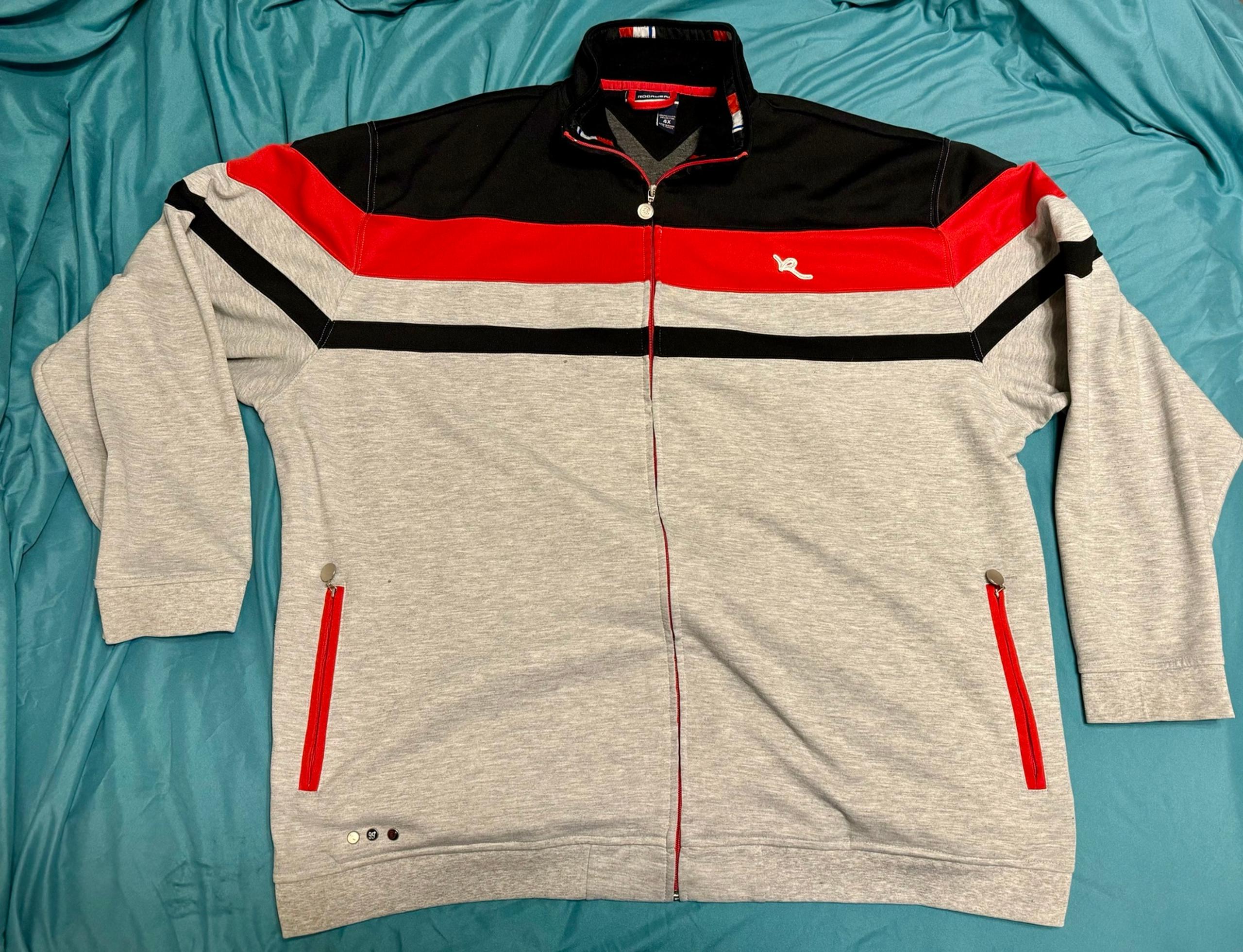 Men’s 4X Rocawear Denim Co. RARE full zip up Sweatshirt