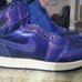 Youth size 6.5 jordan 1 anti gravitys rare shoe flips blue to purple