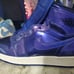 Youth size 6.5 jordan 1 anti gravitys rare shoe flips blue to purple