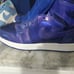 Youth size 6.5 jordan 1 anti gravitys rare shoe flips blue to purple