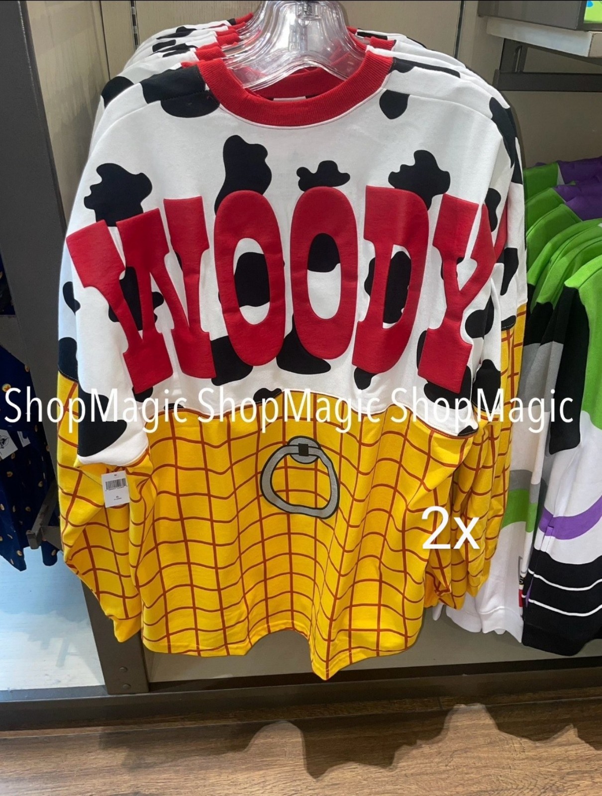 Disney Parks Toy Story Woody Spirit Jersey New 2025
