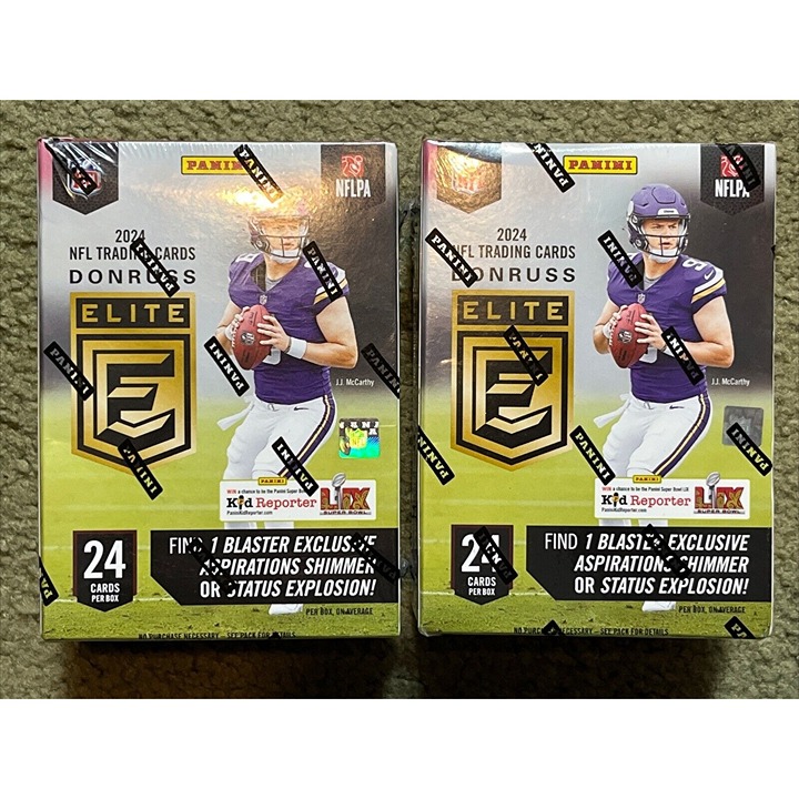 2 X 2024 Panini Donruss Elite Football Factory Sealed Blaster Box LOT OF 2