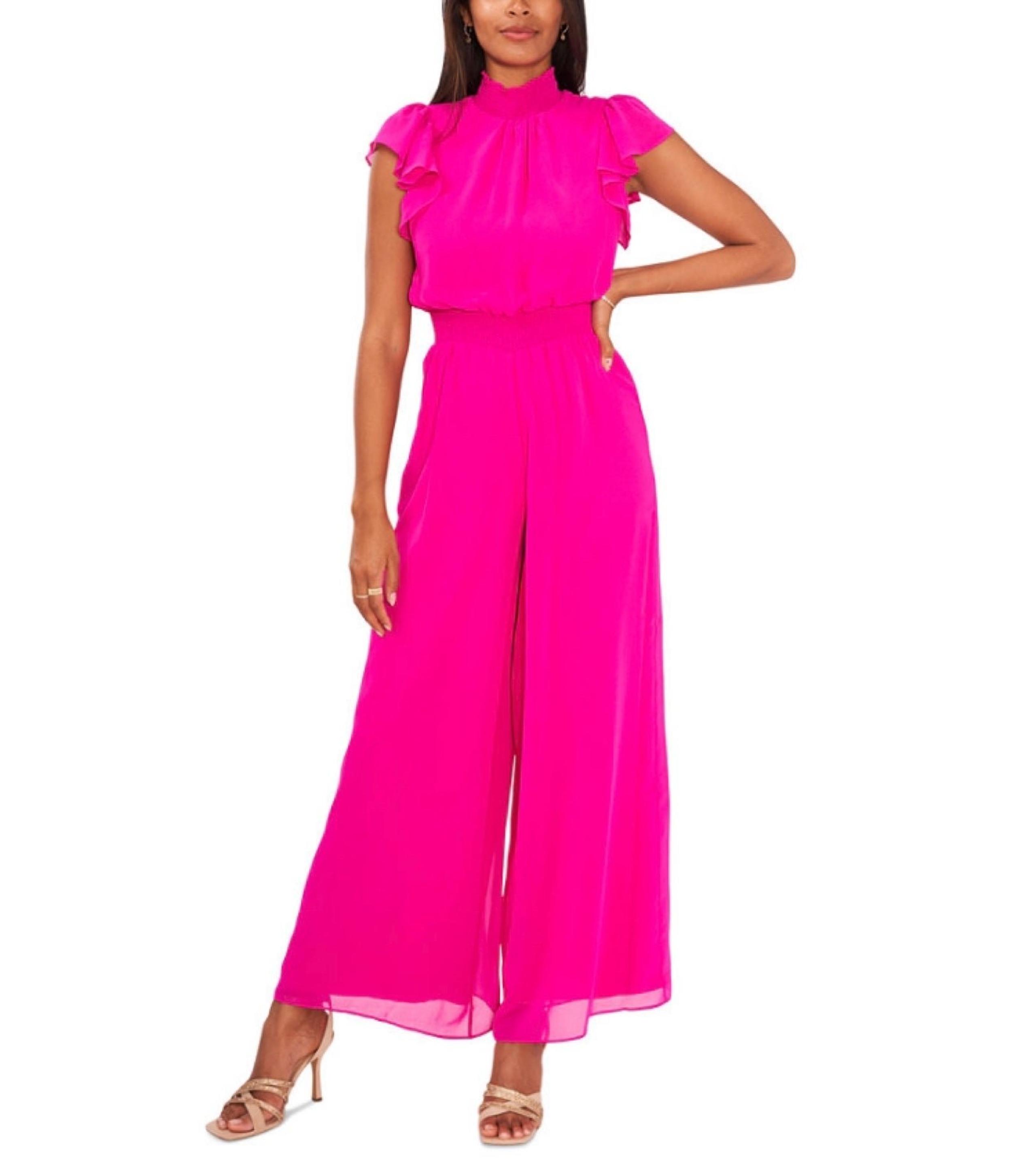 Women’s Smocked High Neck Jumpsuit MSK