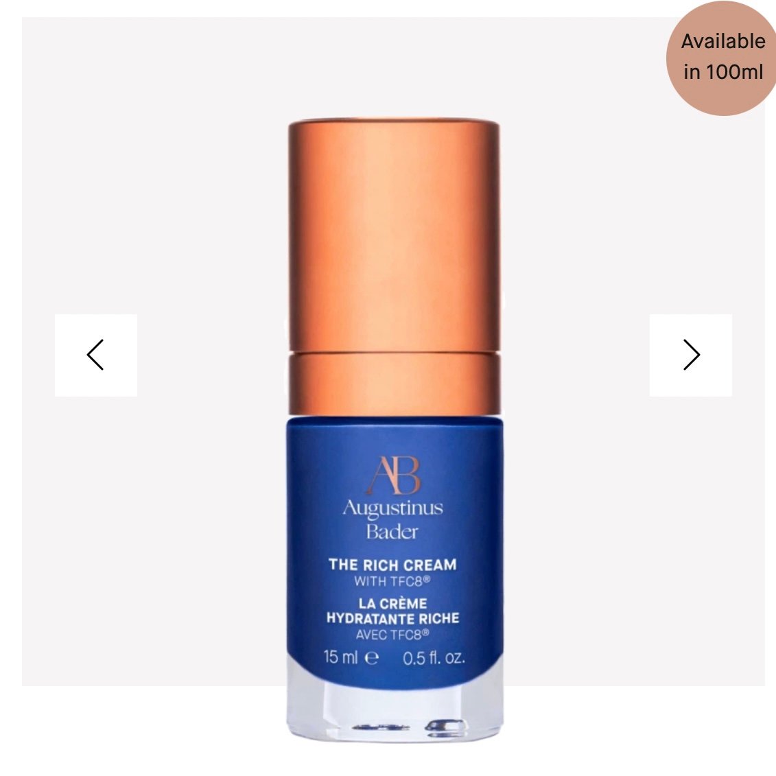 NEW Augustinus Bader The Rich Cream 15ml