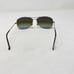 Rayban Polished Gunmetal Brown Cockpit Aviator Sunglasses Green Lens Metal Frame