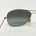 Rayban Polished Gunmetal Brown Cockpit Aviator Sunglasses Green Lens Metal Frame