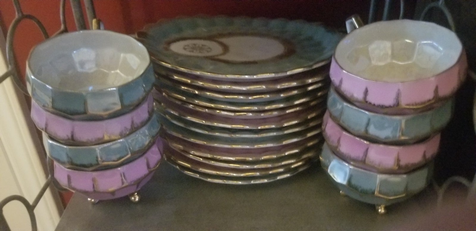Royal halsey very fine china teacup and saucer sets