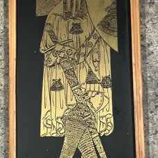 Vintage Brushed Brass Sir Robert de Setvans 1306