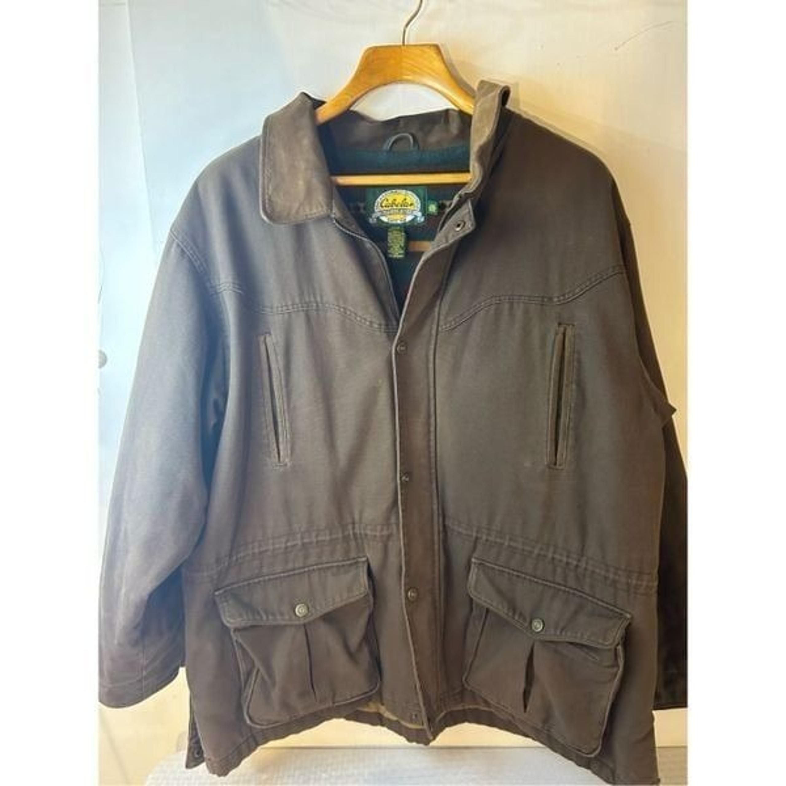Cabela men’s 2xl blanket lined coat cargo pockets blanket lined rn#56835