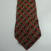 Christian Dior Horse Bit Tackle Bridle Neck Tie Brown Orange Beige Pattern